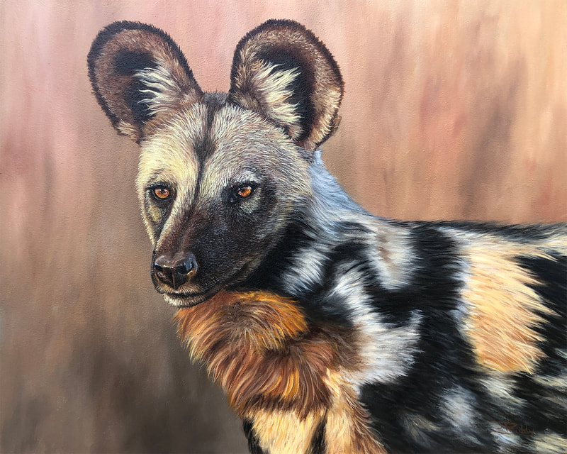 Jan Priddy - "African Wild Dog" - Member of James River Art League